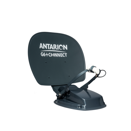 Antarion automatische Sat Anlage, Satellitenschüssel G6+ Connect 60cm, grau