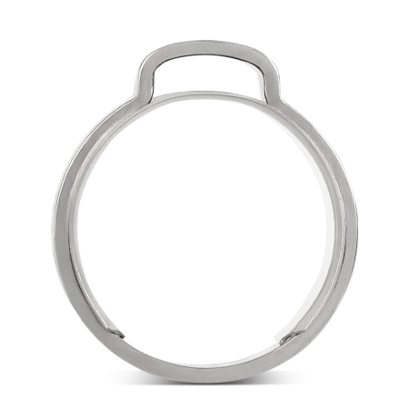 ABA Collier à 1 oreille avec anneau dinsertion, matériau W1