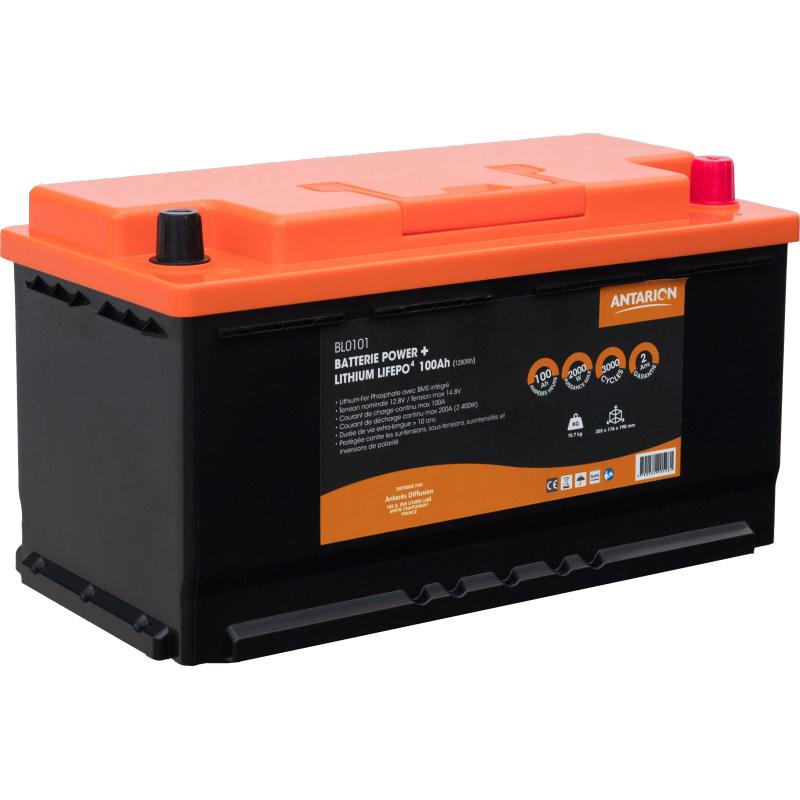 Antarion Lithium Battery 100Ah POWER + Bluetooth