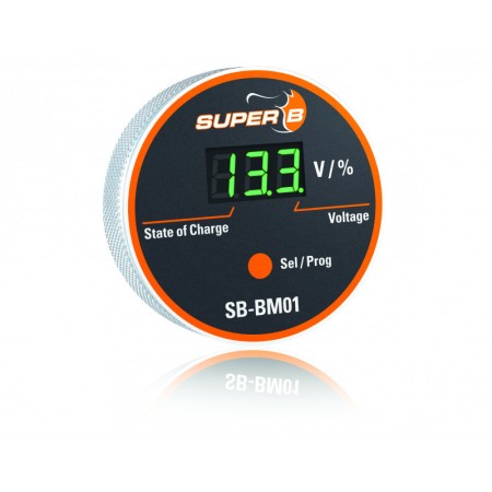 Super B battery monitor BM01 12-24 V for Epsilon lithium battery, 2.5 meters