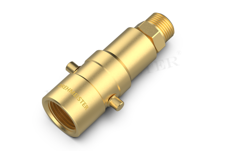 DREHMEISTER Adaptador GPL de bayoneta con rosca NPT de 3/8 - válvula de llenado de tanque de 4 orificios