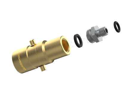 DREHMEISTER Bajonett LPG Adapter M10 - 79,5mm (Edelstahlanschluss)
