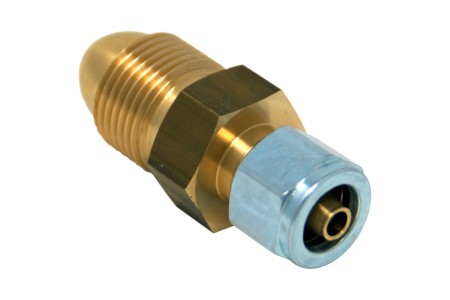 Calor cilindro di propano (UK POL) adattatore per tubo flessibile termoplastico da 8 mm