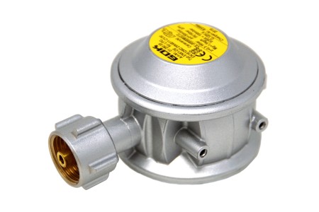 GOK Gasdruckregler 30mbar - 1,5kg/h  G.12 -> G 1/4 LH Abgang 90°
