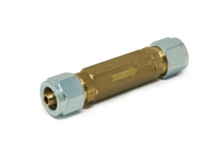Rückschlagventil für LPG Thermoplastikleitung 1/4 (8mm)