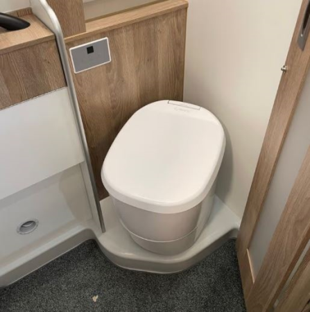 Clesana Verschweißtoilette C1 mit L-Adapter, weiß