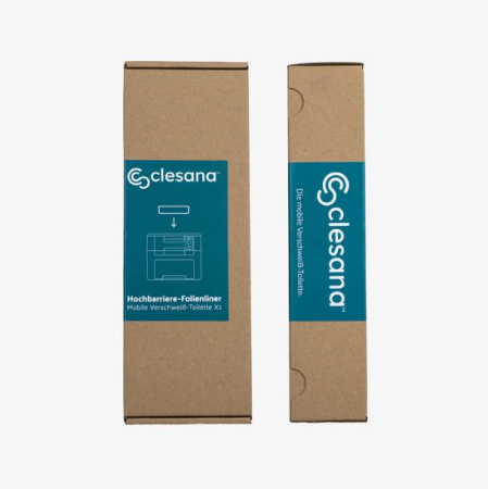 Clesana X1 Hochbarriere-Folienliner für mobile Verschweißtoilette geruchsdicht