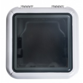 Antarion Dachfenster (2-fach Verglasung) 40 x 40 cm, weiß für Wohnmobile, Wohnwagen