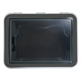 Antarion Dachfenster (2-fach Verglasung) 70 x 50 cm + Belüftung, grau für Wohnmobile, Wohnwagen