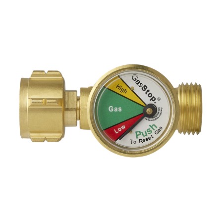 GasStop válvula de cierre de emergencia para bombonas de gas W21.8 x 1/14 LH (G.12) para Alemania