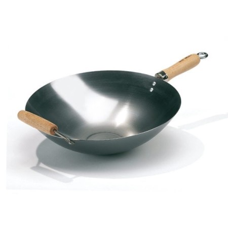 HOT WOK Padella wok 35 cm in acciaio al carbonio