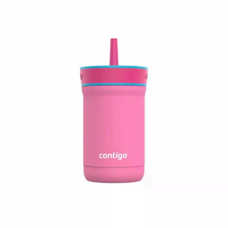 contigo® Leighton Kids insulated water bottle with Straw 350 ml - Bubblegum Pink
