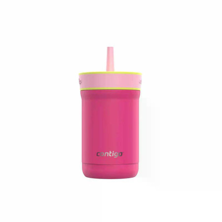 contigo® Leighton Kids insulated water bottle with Straw 350 ml - Fuchsia Pink