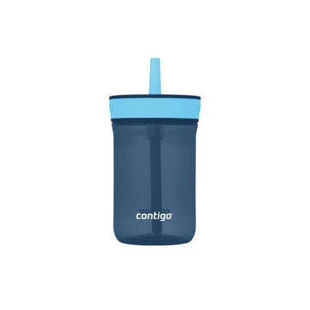 contigo® Leighton Kids water bottle with straw 420 ml - Blue