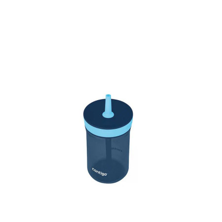 contigo® Leighton Kids water bottle with straw 420 ml - Blue