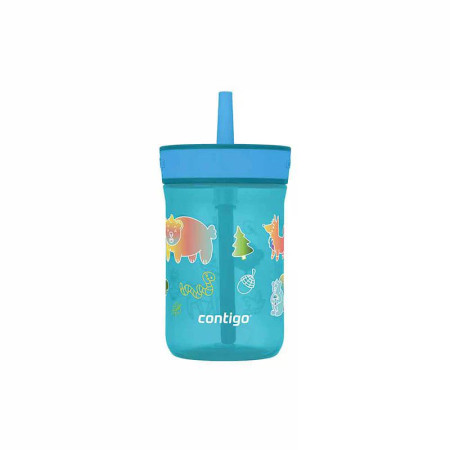 contigo® Leighton Kids water bottle with straw 420 ml - Forest