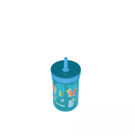 contigo® Leighton Kids water bottle with straw 420 ml - Forest