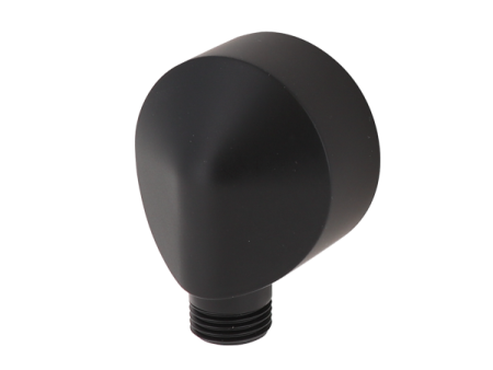 COMET salida de pared KOMPAKT negro mate, 1/2 - 1/2
