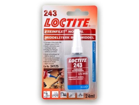 LOCTITE® 243 24ml, bleu - Adhésif de viscosité moyenne pour le freinage des filetages