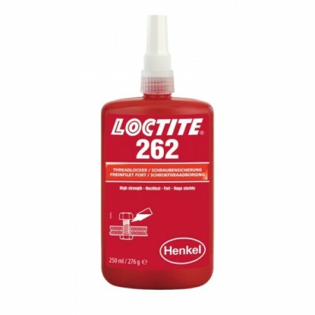 LOCTITE® 262 250ml, rouge - Adhésif thixotrope pour filetage à base de méthacrylate, résistance moyenne/élevée