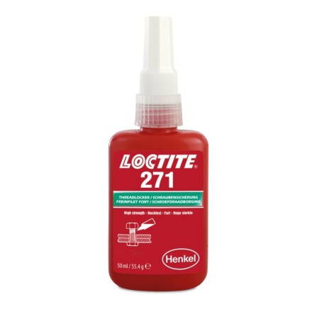 LOCTITE® 271 50ml, rouge - Adhésif pour filetage à base de méthacrylate, faible viscosité, haute résistance