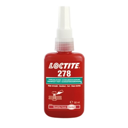 LOCTITE® 278 50ml, vert - Adhésif à base de méthacrylate, haute résistance, viscosité moyenne, pour le freinage des vis