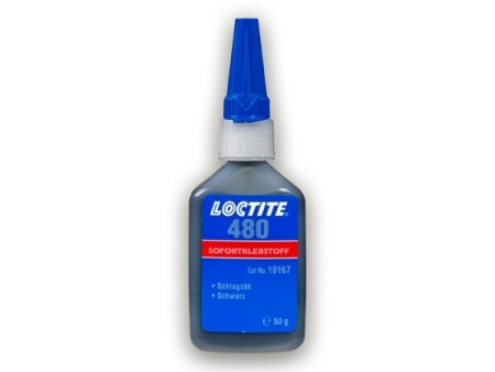 LOCTITE® 480 schwarz - zähflüssiger, schnell aushärtender Sofortklebstoff