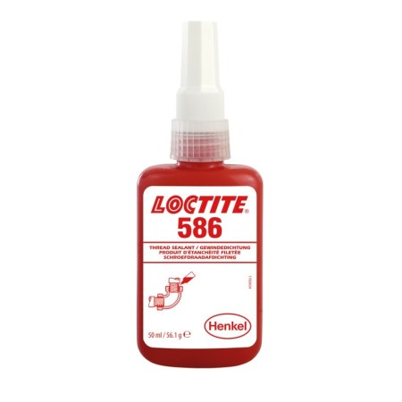 LOCTITE® 586 rot - hochfester Dichtstoff zum Sichern und Abdichten von Metallrohren und Fittings