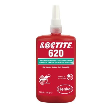LOCTITE® 620 250ml, vert - Composé de freinage haute résistance, résistant aux températures élevées