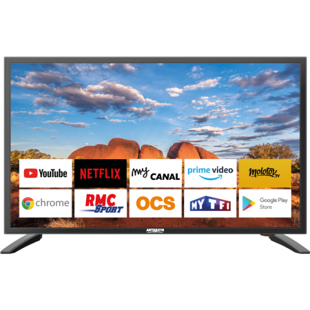 Antarion Smart TV Televisión 40 pulgadas DVBT-2 12 / 24 / 220 V