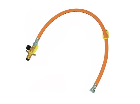 Truma high pressure gas hose + hose rupture protection G.36 -> G.10 - 750mm
