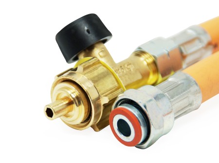 Truma high pressure gas hose + hose rupture protection G.36  -> G.12 - 450mm