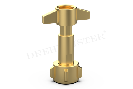 DREHMEISTER LPG Umfüllstutzen für Propan Kleinstflasche, Handwerkerflasche W 21.8 x 1/14 Links