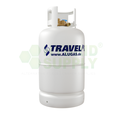 ALUGAS Travel Mate bouteille GPL rechargeable avec 80% polyvanne