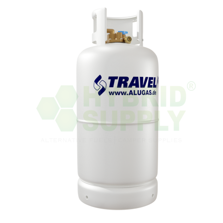 Alugas Travel Mate botella de GLP, cilindro de gas recargable 33 L con multiválvula (DE)