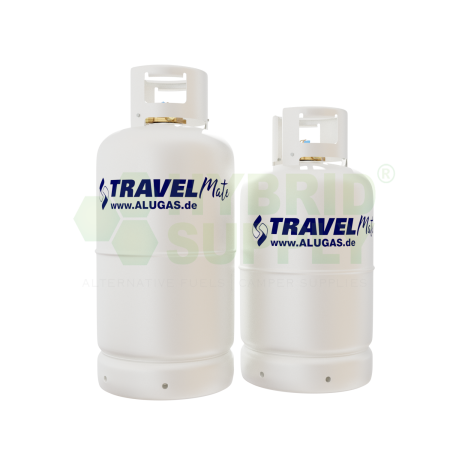 ALUGAS Travel Mate refillable gas cylinder with 80% multivalve