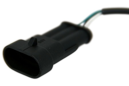 AMP Enchufe 3-PIN con cable de 20 cm, a prueba de agua