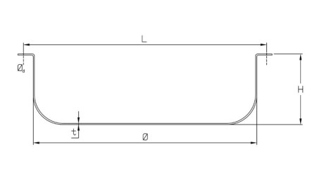 Staffe di montaggio per serbatoio GPL esterno toroidale 650x210