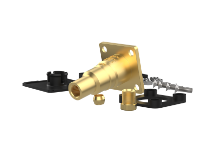 CAMPKO LPG filling valve W21.8 x 1/14 on 8mm copper line - straight