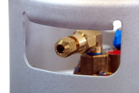 DREHMEISTER adattatore di riempimento 3/4-16 UNF --> G1/4 (tubo di riempimento su condotto in rame 8 mm)