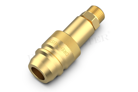 DREHMEISTER Euronozzle Adaptador GPL con rosca NPT de 3/8 - válvula de llenado tanque de 4 orificios