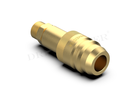 DREHMEISTER Euronozzle Adaptador GPL con rosca NPT de 3/8 - válvula de llenado tanque de 4 orificios