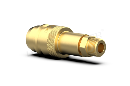 DREHMEISTER Euronozzle Adaptador GPL con rosca NPT de 3/8 - válvula de llenado tanque de 4 orificios