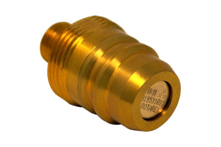 Adaptador de boquilla de suministro EURONOZZLE con conexión para válvula de llenado en depósito de gas combustible de 4 agujeros (con válvula antirretorno)