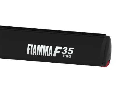 Fiamma F35 PRO auvent caravane, camper van - boîtier noir, Couleur du tissu Royal Grey