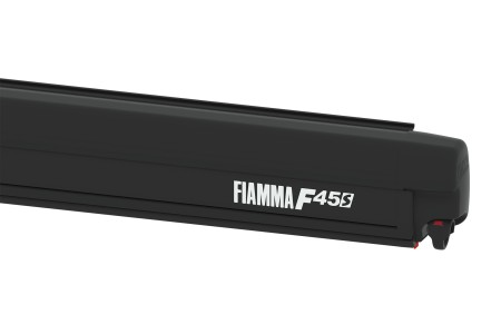 FIAMMA F45S Markise Wohnmobil - Gehäuse schwarz, Tuchfarbe Royal Grey