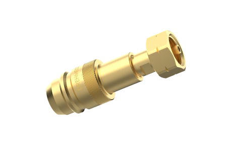 DREHMEISTER EURONOZZLE LPG adapter with nipple to fill gas cylinders with W21,8 left thread
