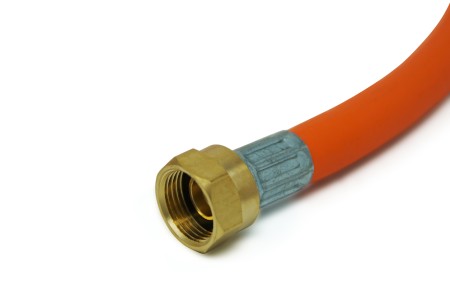 Tubo del gas ad alta pressione G.8 W21.8 x 1.814 - L.H. x M20x1.5 - 750 mm incl. dispositivo di sicurezza contro la rottura del tubo