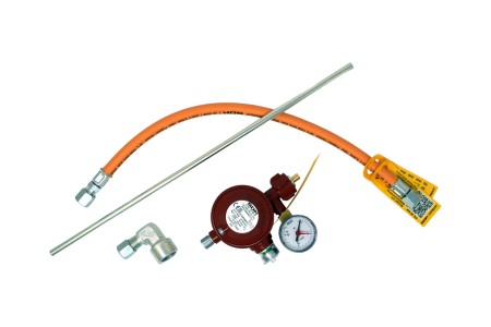 GOK Basic oven connection set with low-pressure regulator 50 mbar