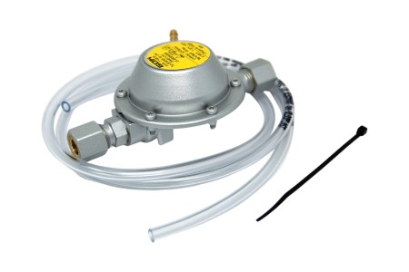 GOK low pressure regulator 50 mbar ->30 mbar 0,8 kg/h 2 x RVS 8 mm
